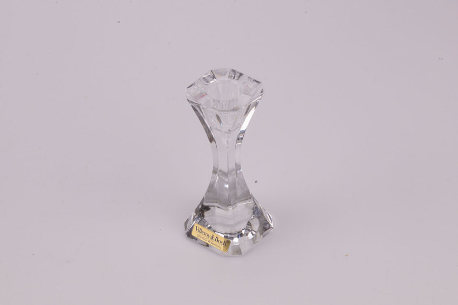  4 bougeoirs en cristal Villeroy & Boch